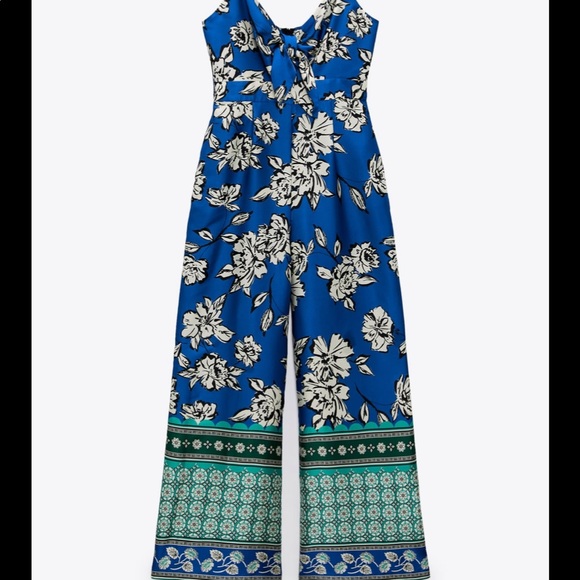 Zara printed jumpsuit with knot - Picture 4 of 5